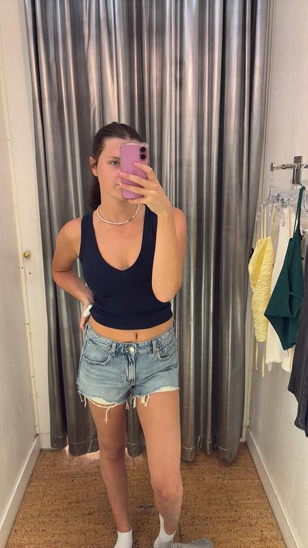 Sleek Deep V Neck Tank Top
