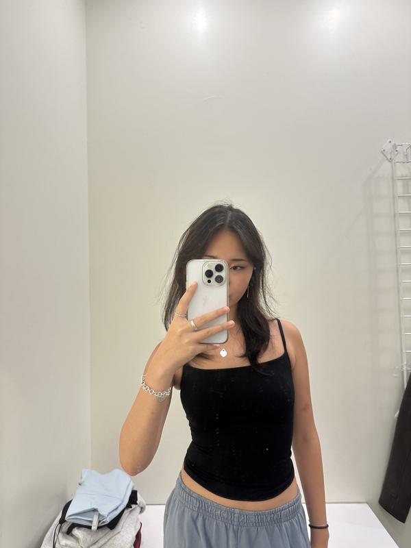 Sleek Scoop Cami Top Navy | Garage