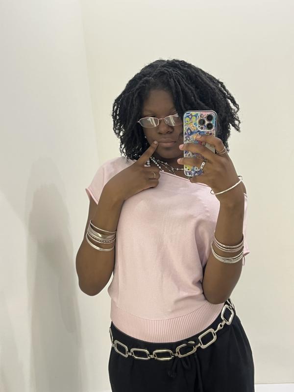 Asymmetric Cinched Waist Sweater 