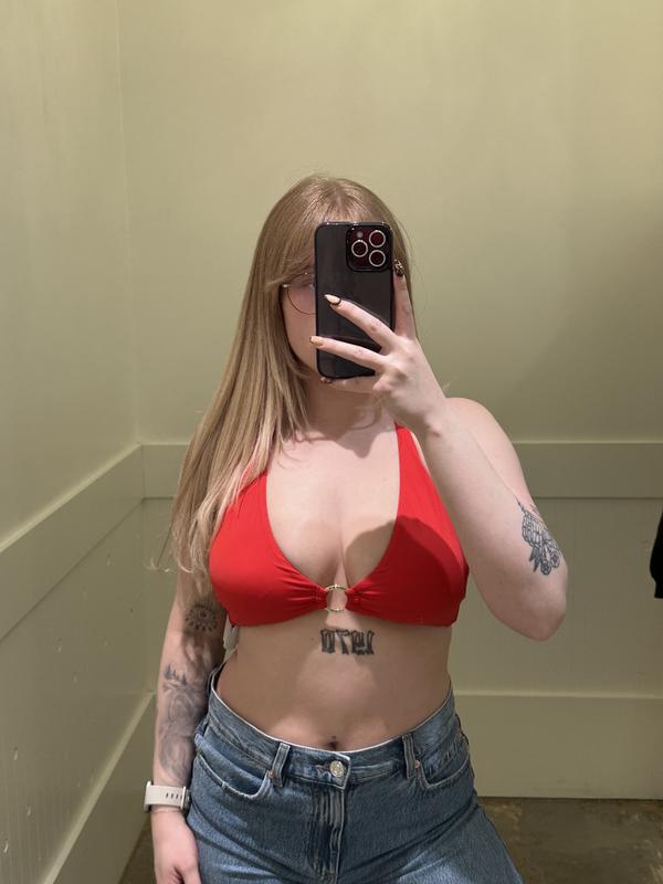 Ring Halter Bikini Top