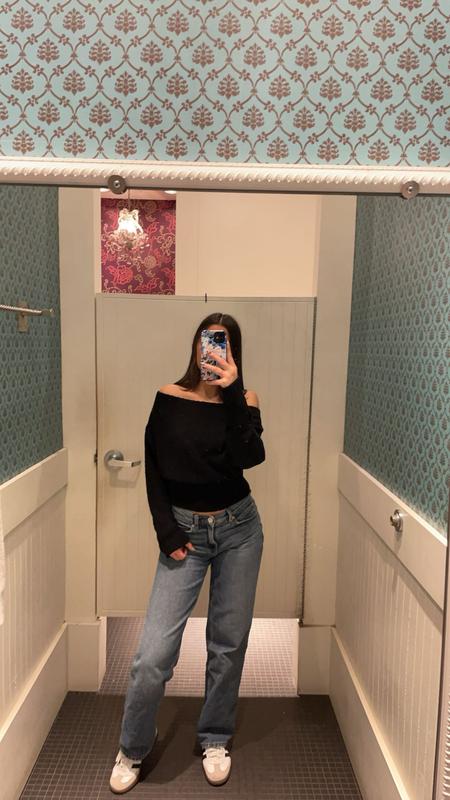Bouclé Boat Neck Sweater