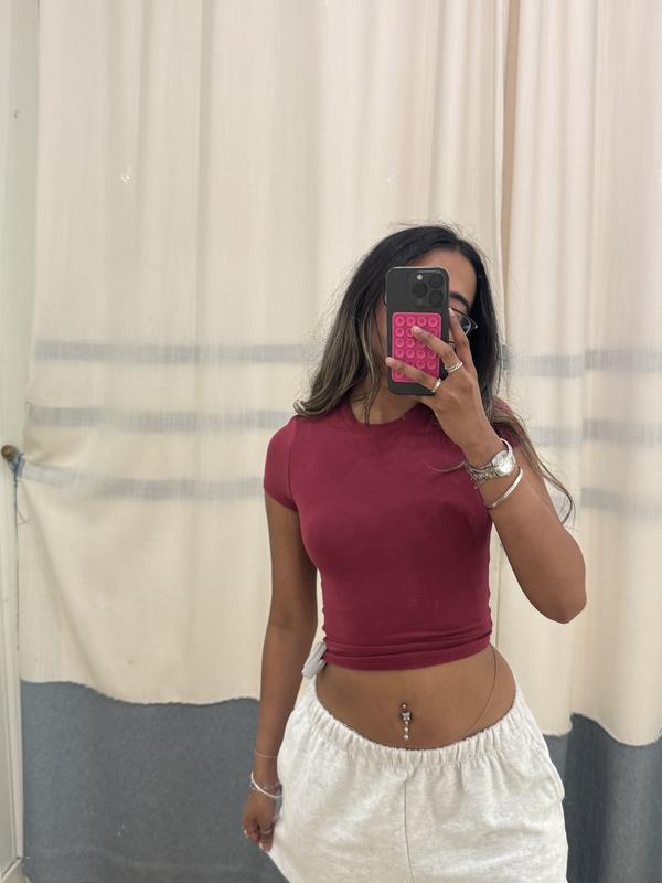 Crewneck Cropped T-Shirt