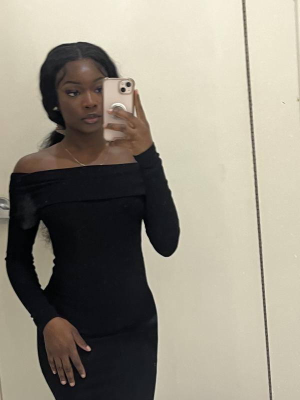 Black Off The Shoulder Dress (3113957)