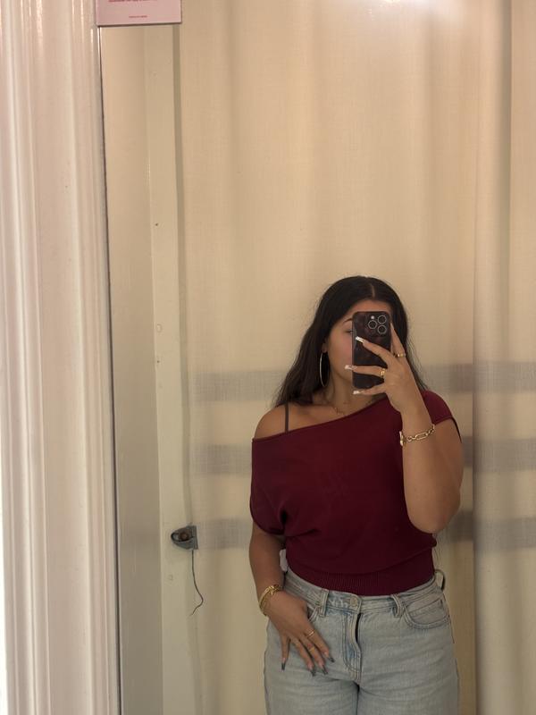Asymmetric Cinched Waist Sweater 