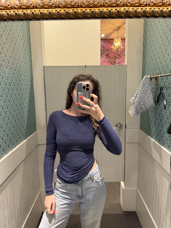 Cozy Boat Neck Long Sleeve Top