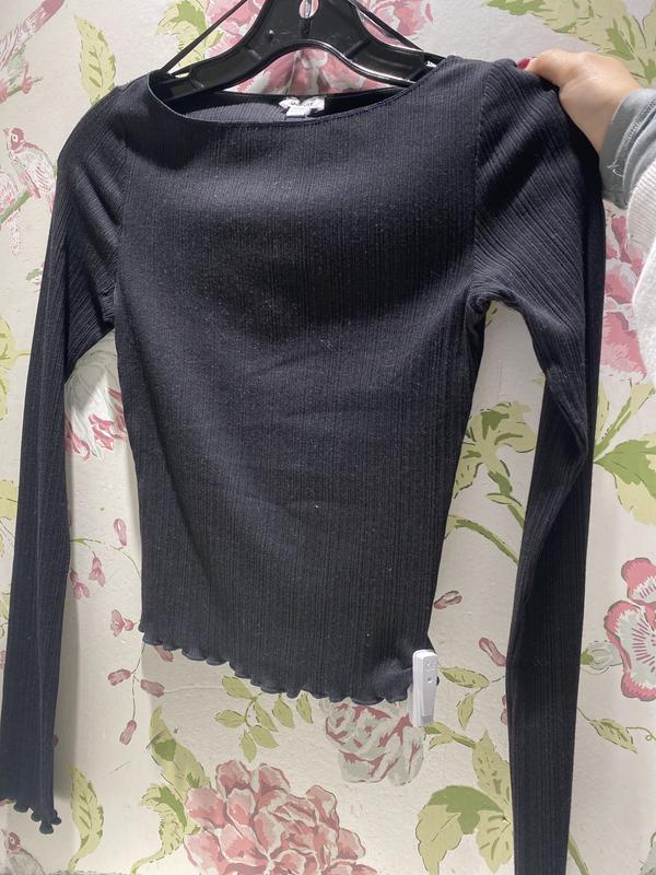 Long Sleeve Boatneck Top