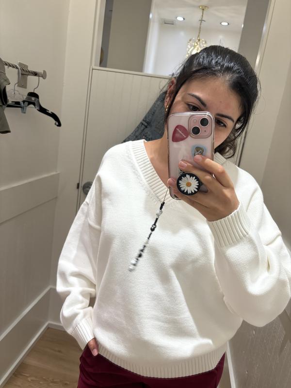 V-Neck Oversized Sweater