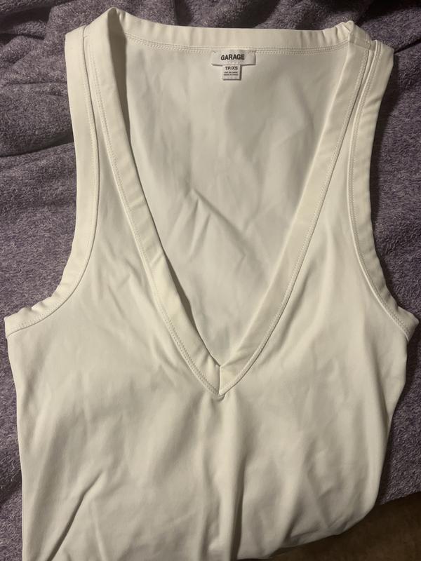 Sleek Deep V Neck Tank Top