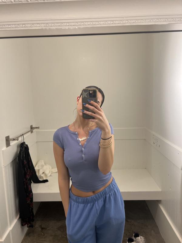 Henley Short Sleeve Top