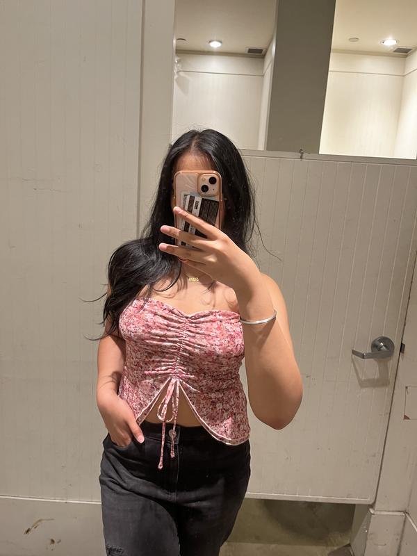Flyaway Ruched Tube Top