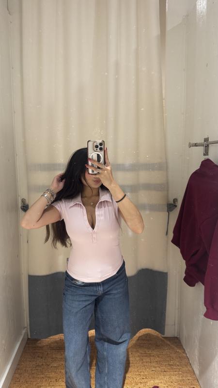 Sleek Short Sleeve Polo Top
