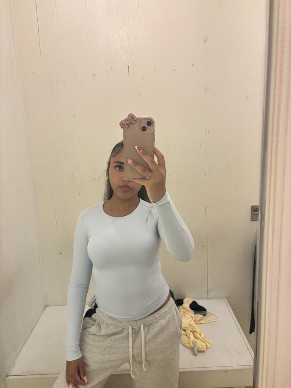 Sleek Crewneck Long Sleeve Top