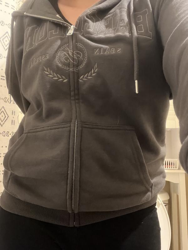 Cropped zip up online hoodie garage