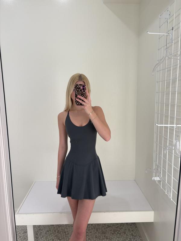 Active Fit & Flare Mini Dress White | Garage