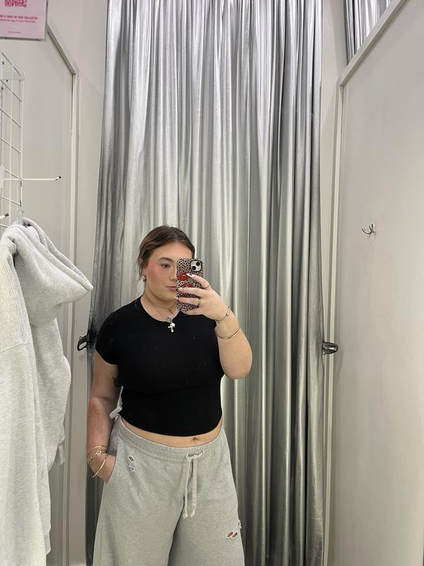 Crewneck Cropped T-Shirt