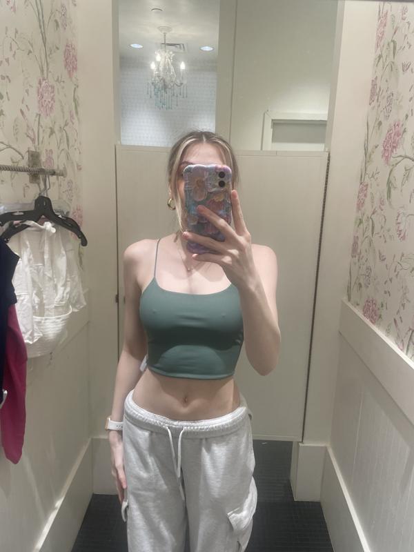 Eva Cropped Cami Top Green