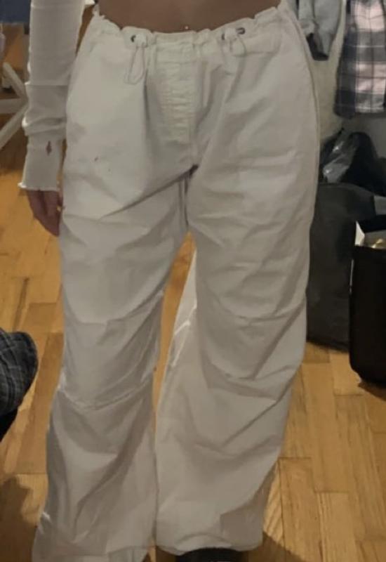 Parachute Cargo Pants in White - Glue Store