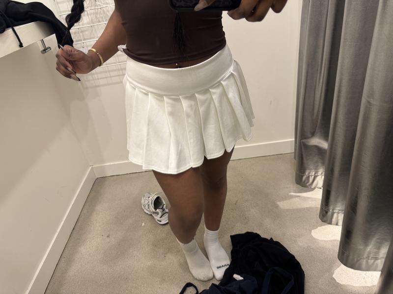 Pique Pleated Active Skort