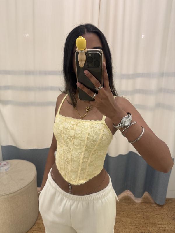 Lace Bustier Top