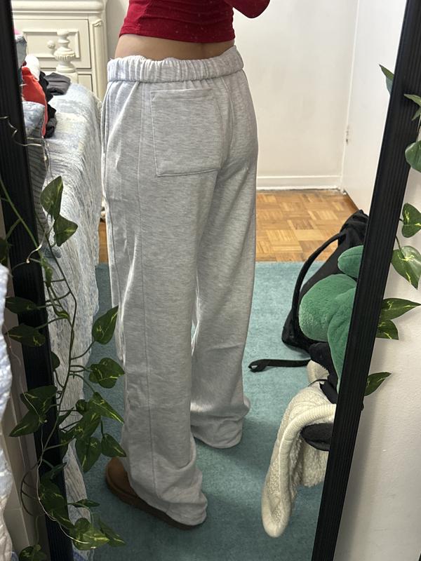 Elevated Wide Leg Sweatpant Greys