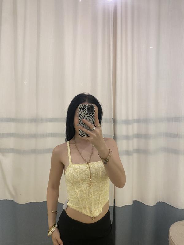 Lace Bustier Top