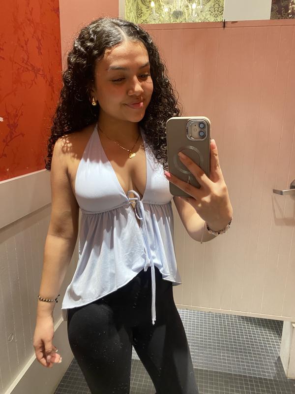 Plunge Flyaway Halter Top