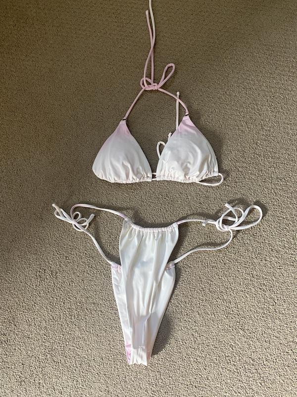 Hardware Triangle Bikini Top Pink