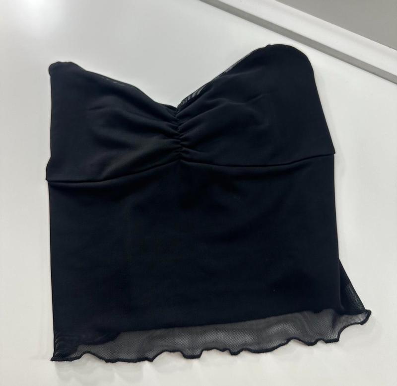 Mesh Apron Back Halter Top