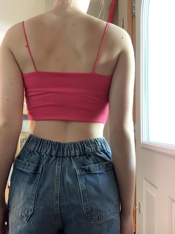 Eva Cropped Cami Top Burgundy