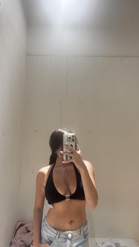 Ring Halter Bikini Top
