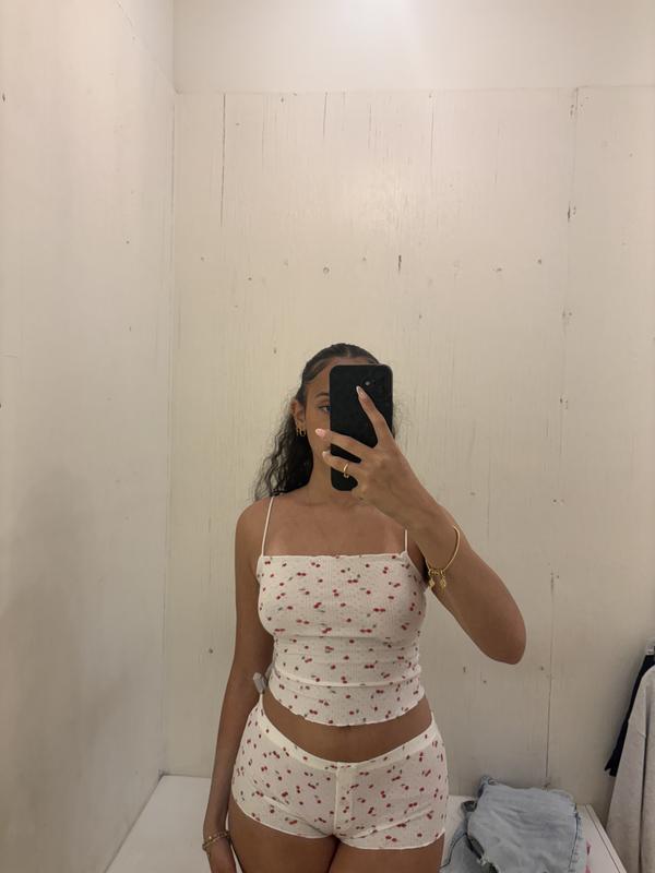 Tiny Pointelle Lettuce Edge Shorts