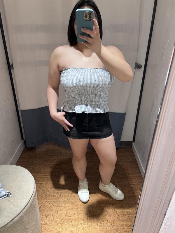 Linen Smocked Tube Top
