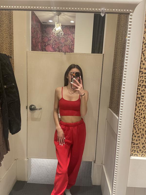 Sedona Seamless Scoop Back Bralette Top Red