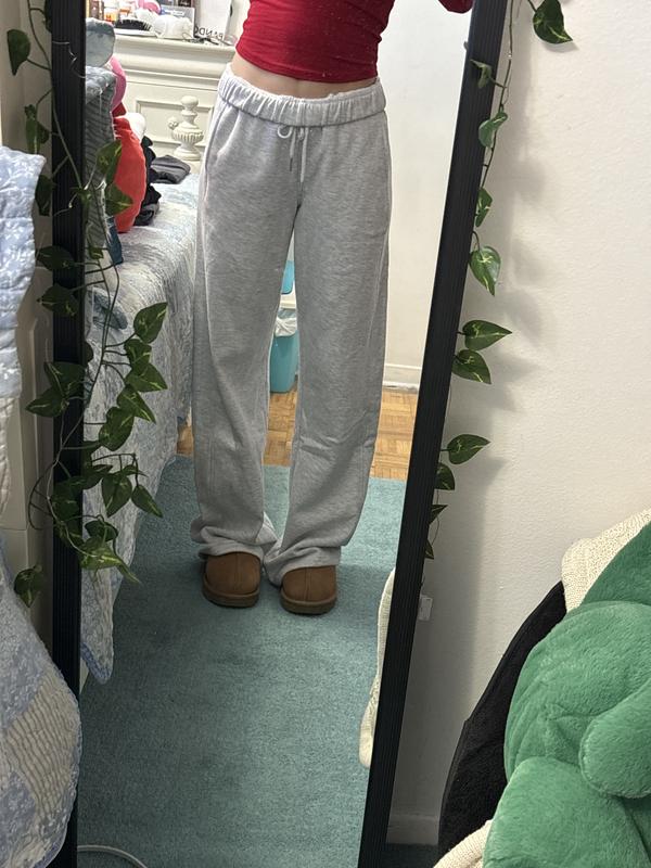 Elevated Wide Leg Sweatpant Greys