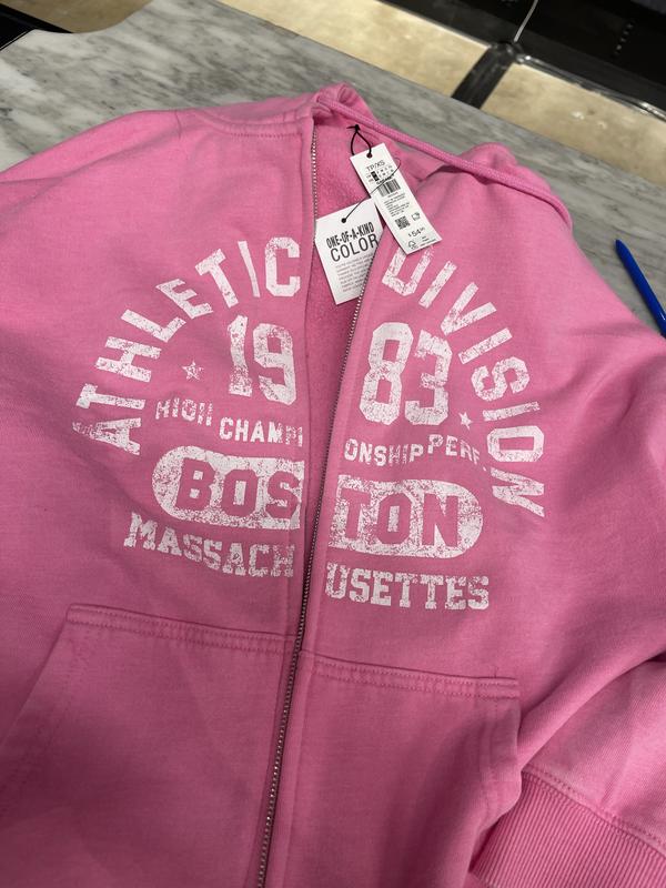 Oversized Hoodie Zippie Pink