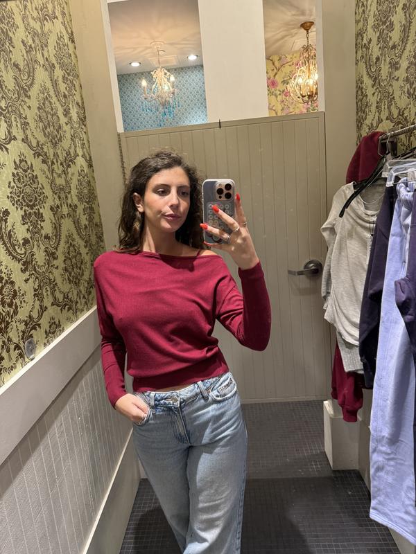 Rae Asymmetric Fine Sweater