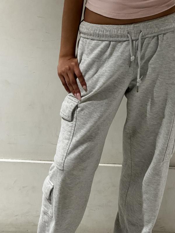 Fleece Cargo Sweatpant Greys