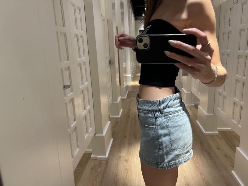 A-Line Denim Skort