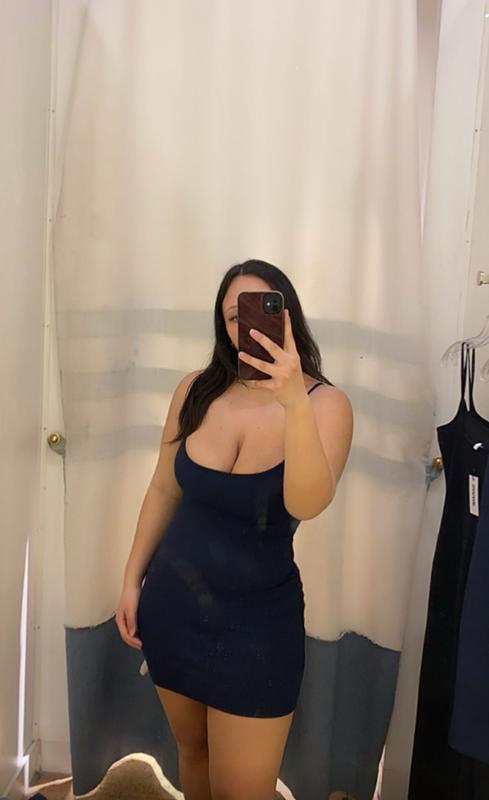 Sleek Scoop Cami Mini Dress