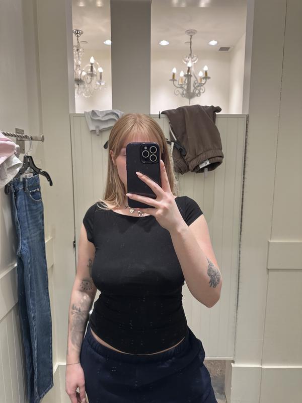 Estelle Boatneck Short Sleeve T Shirt