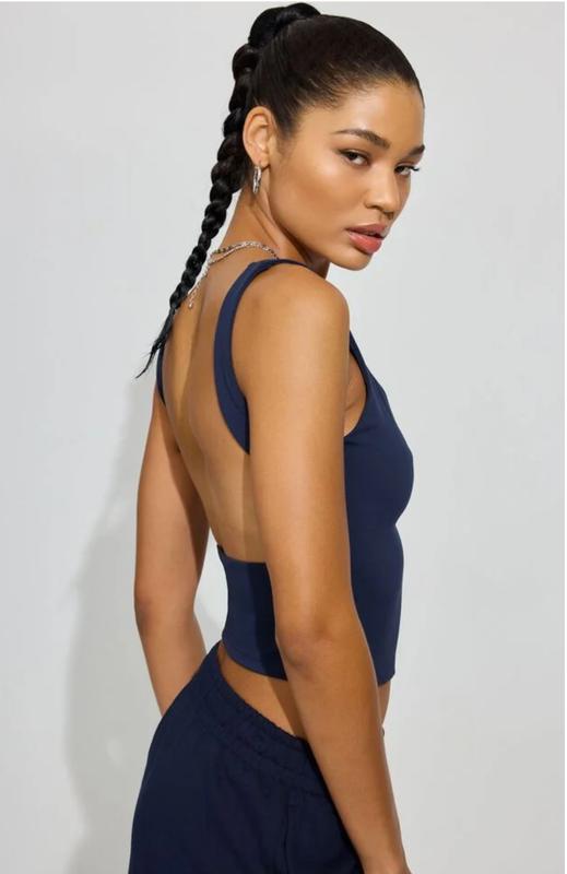 Open Back Tank Top
