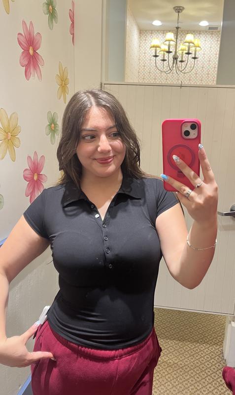 Sleek Short Sleeve Polo Top