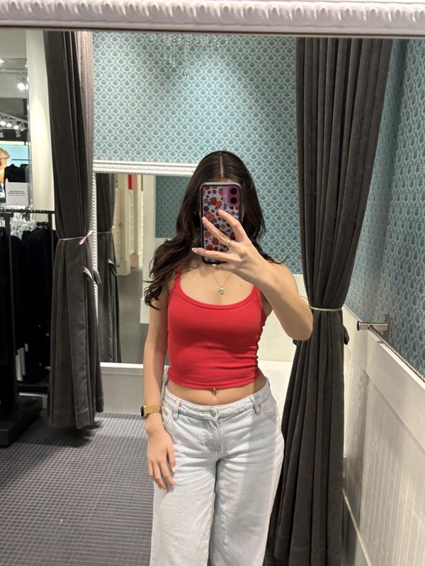 Rib Scoop Binded Cami Top