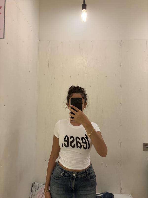 Cropped Crewneck T-Shirt