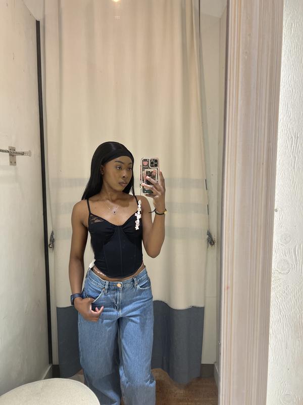 Sabrina Peek-A-Boo Bustier Top