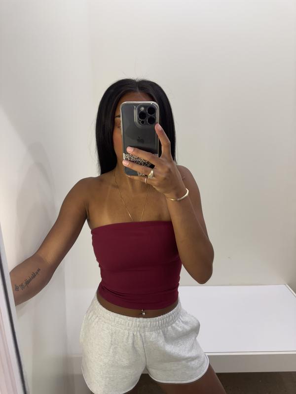 Sleek Longline Tube Top White | Garage