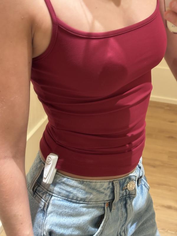 Sleek Scoop Cami Top Red | Garage