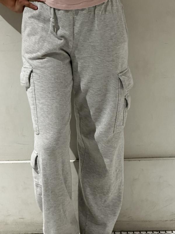 Grey cargo hot sale sweatpants