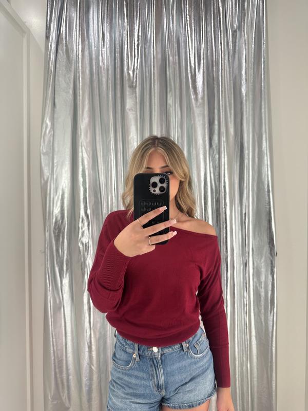 Rae Asymmetric Fine Sweater