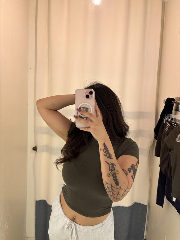 Crewneck Cropped T-Shirt